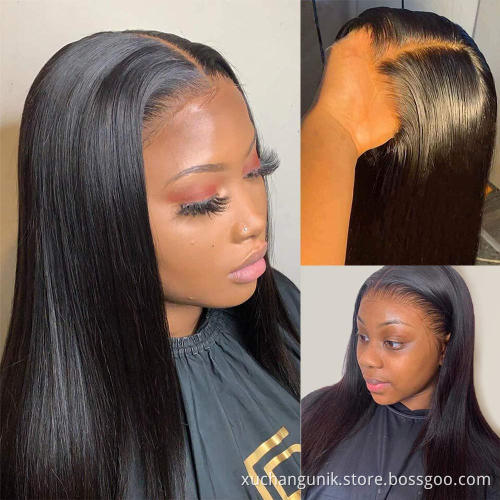 Wholesale Brazilian Hair HD Lace Front Wig,Virgin Cuticle Aligned Human Hair Full Lace Wig,13x6 Lace Frontal Wig For Black Women